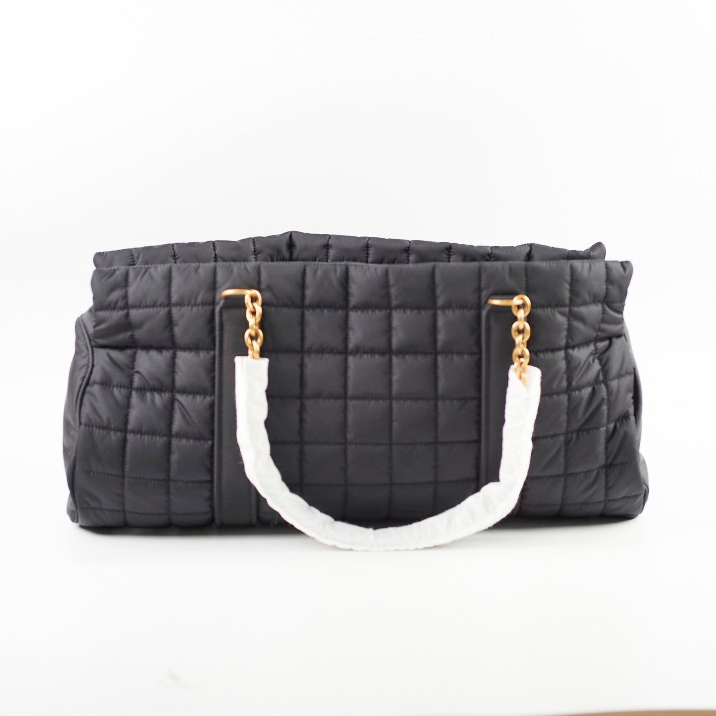 Saint Laurent Gloria Quilted Nylon Tote Black