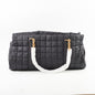 Saint Laurent Gloria Quilted Nylon Tote Black
