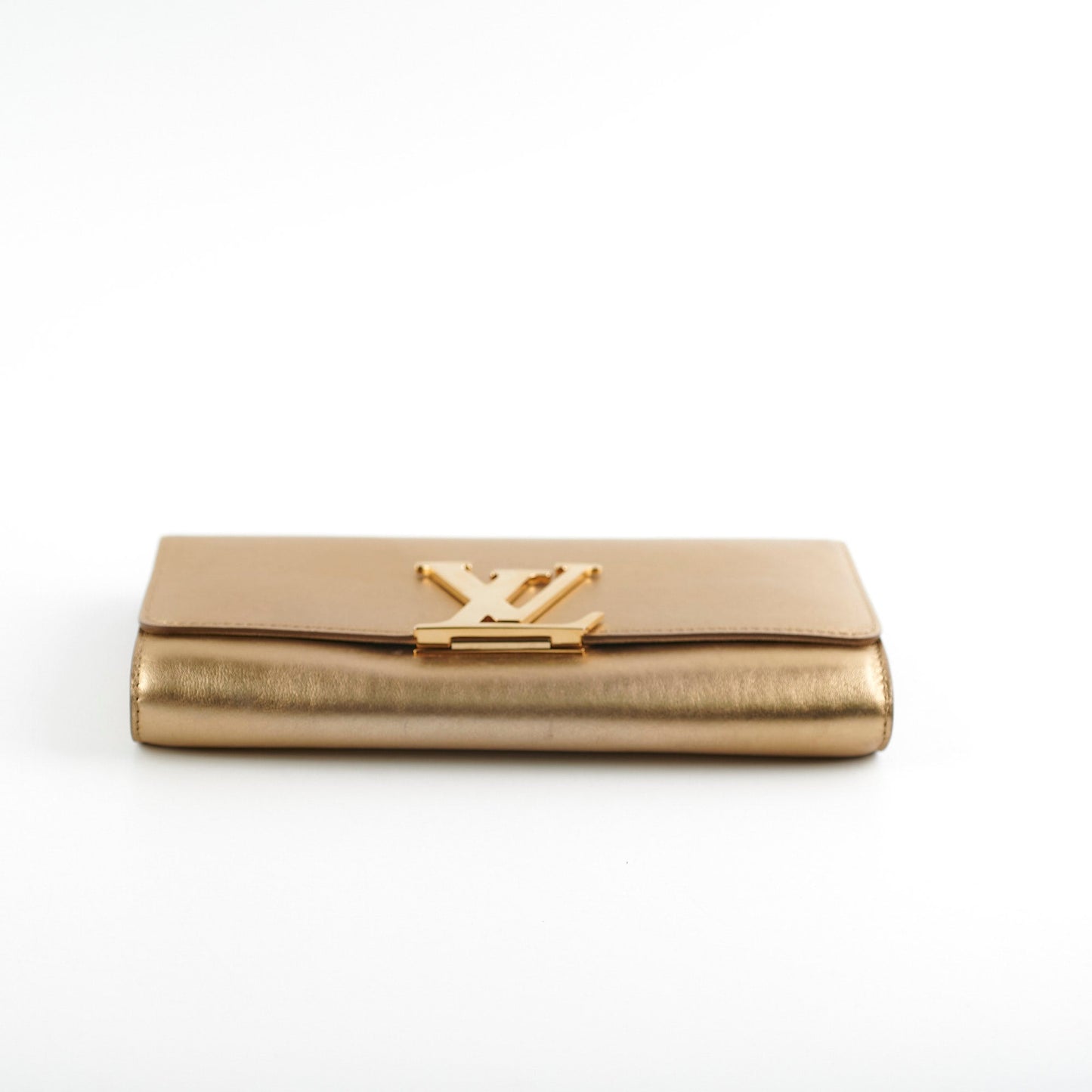 Louis Vuitton Louise Pochette Gold Clutch