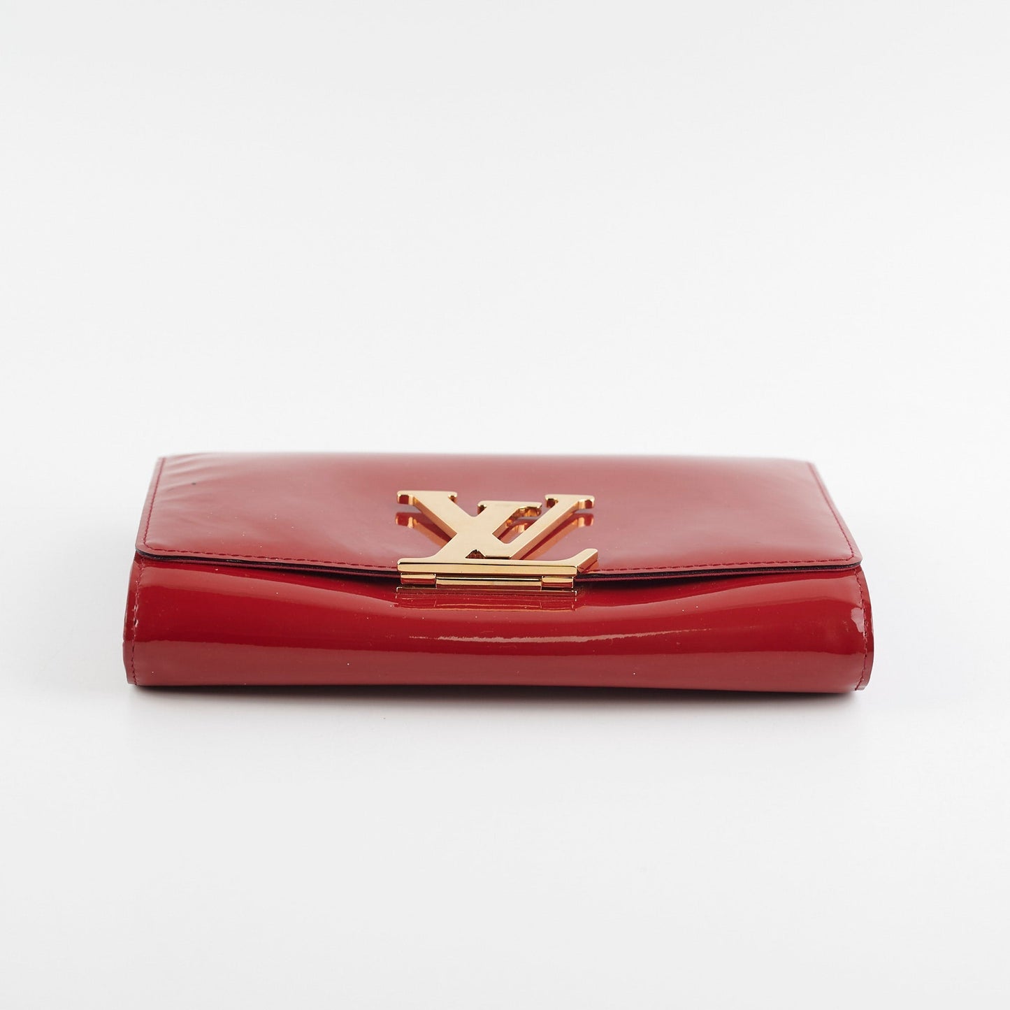Louis Vuitton Louise MM Red Vernis Clutch