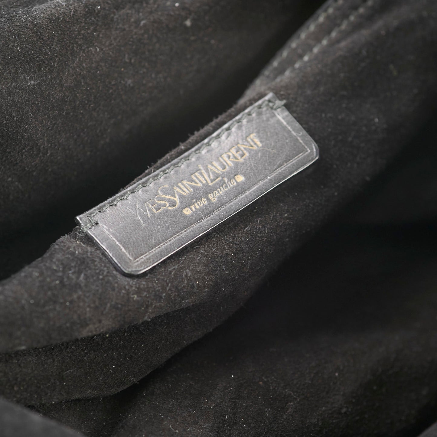 Saint Laurent Suede Black Handbag