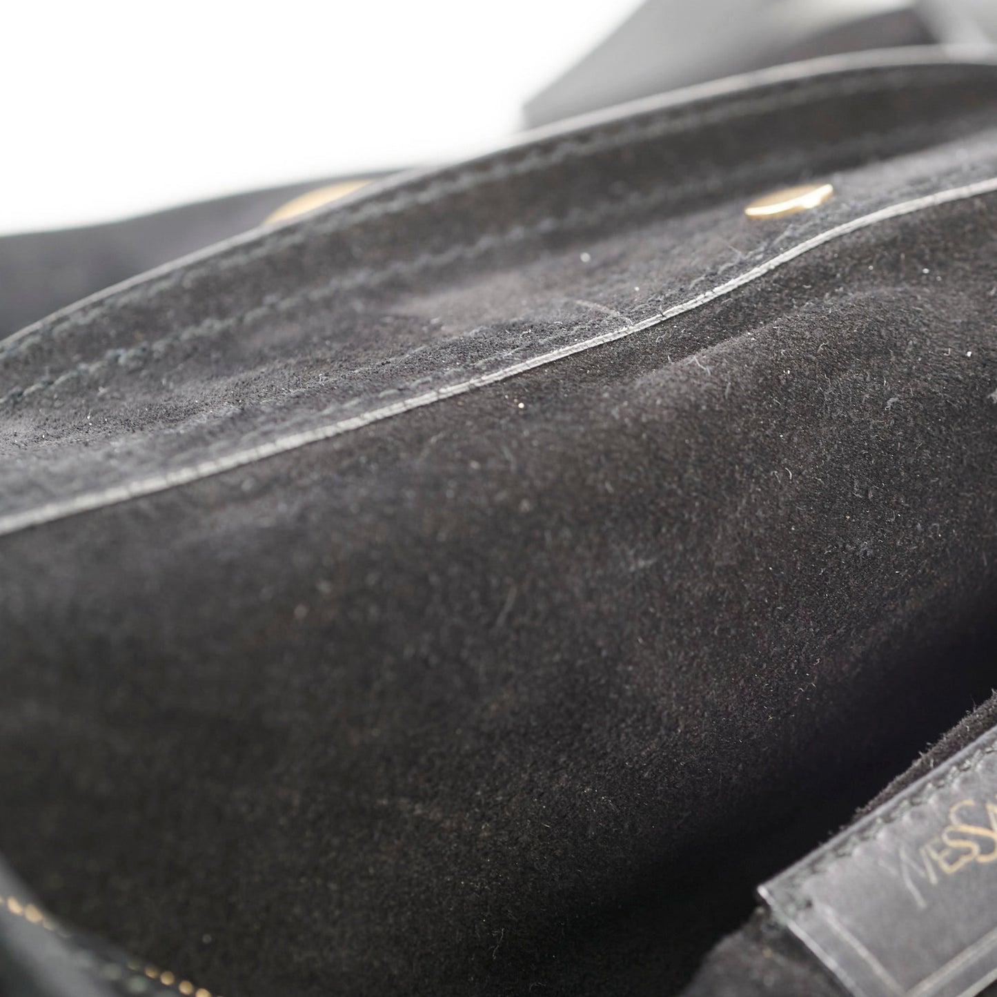 Saint Laurent Suede Black Handbag
