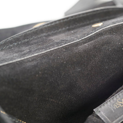 Saint Laurent Suede Black Handbag