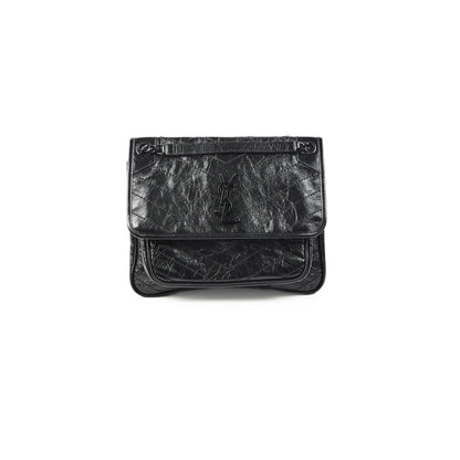 Saint Laurent Niki Medium Black Leather
