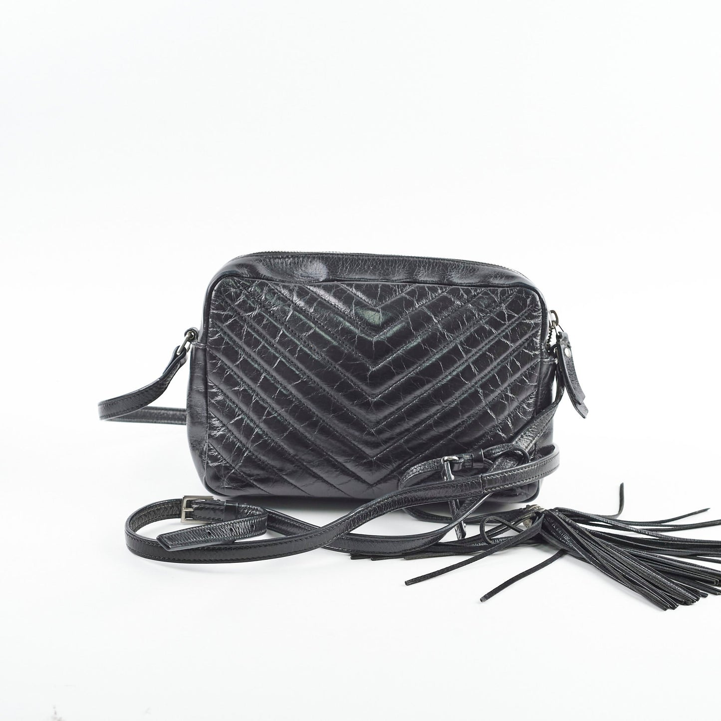 Saint Laurent Lou Black Crossbody Style 7