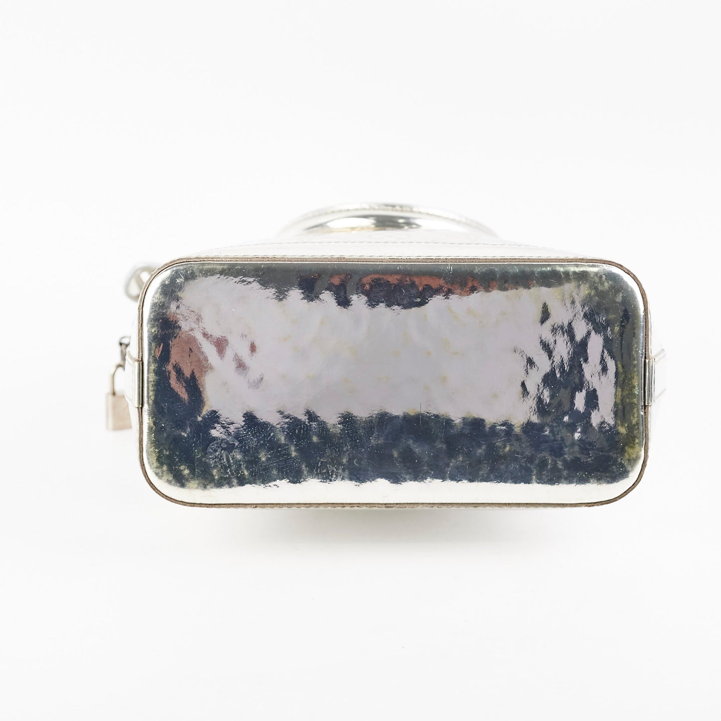 Louis Vuitton Silver Mirror Lock It Bag