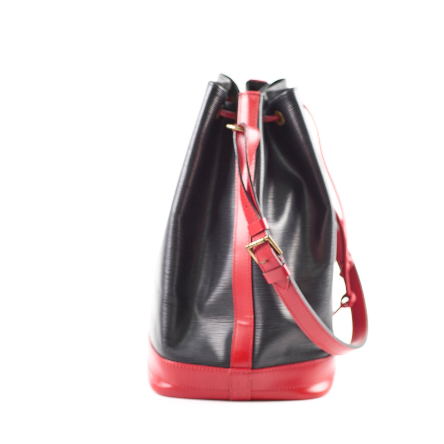 Louis Vuitton Bucket Bag Black / Red Epi Leather