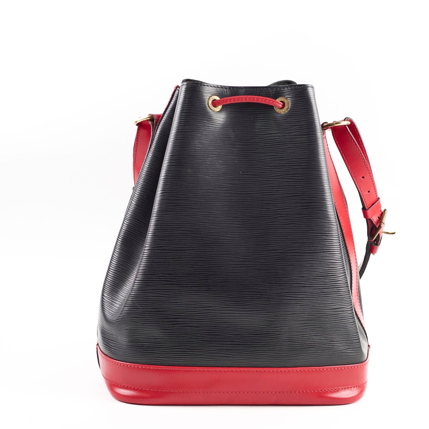 Louis Vuitton Bucket Bag Black / Red Epi Leather