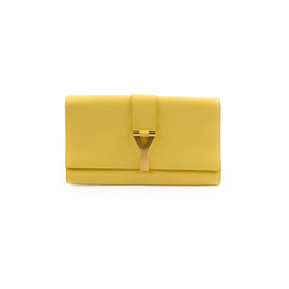 Saint Laurent Luxury Leather Red Clutch Style 3