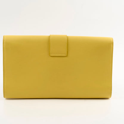 Saint Laurent Luxury Leather Red Clutch Style 3