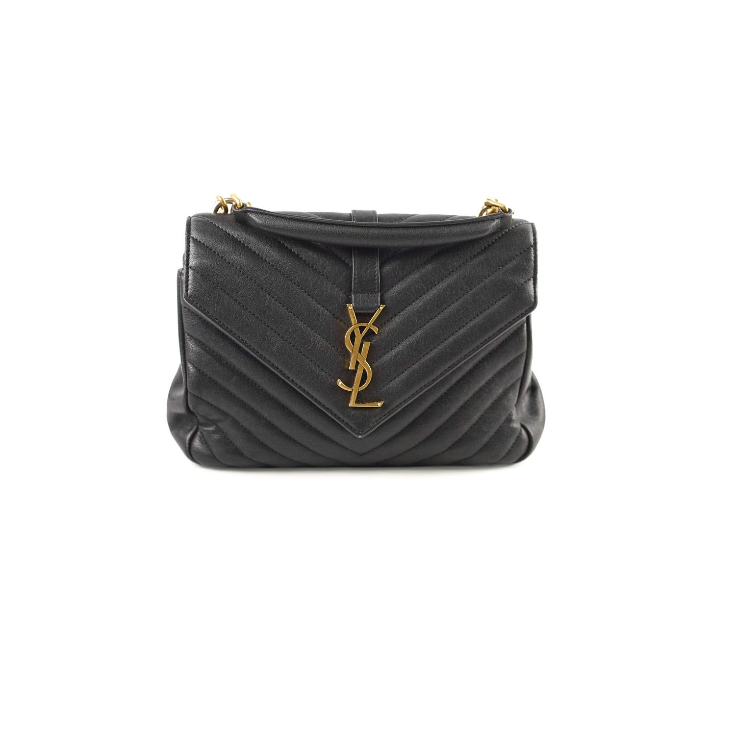Saint Laurent College Black Shoulder Bag Style 2