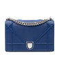 Blue Dior Medium Grained Calfskin Diorama Flap Crossbody Bag