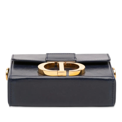 Blue Dior Leather 30 Montaigne Box Bag