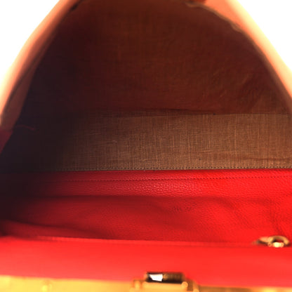 Fendi Cuoio Romano Selleria Bi-Color Large Peekaboo Iconic Satchel