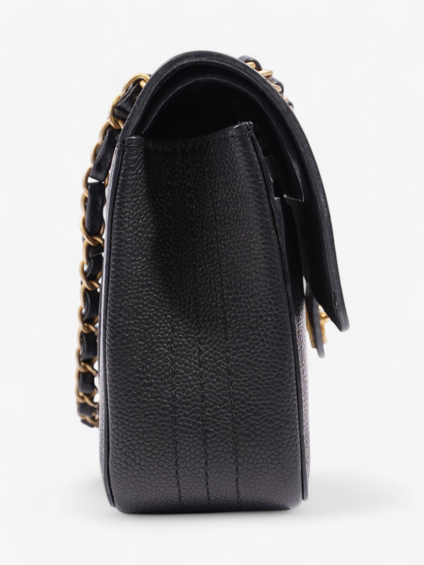 Chanel Classic Double Flap Black Caviar Leather Medium