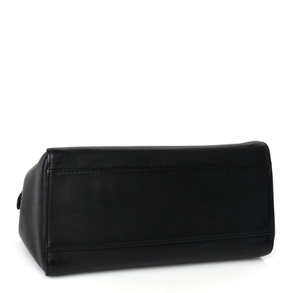 Fendi Nappa Mini Peekaboo Iconic Satchel Black