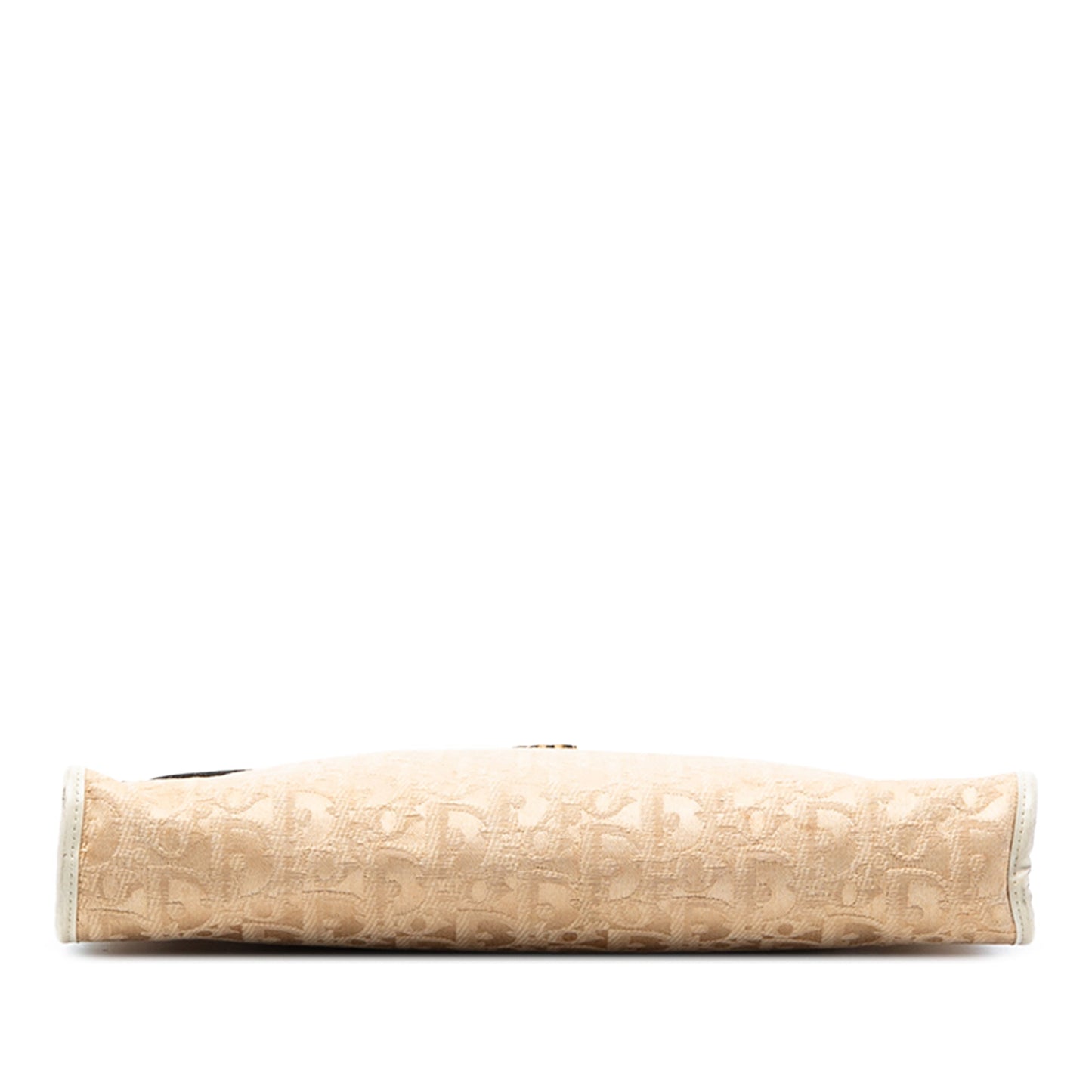 Beige Dior Diorissimo Trotter Canvas Shoulder Bag