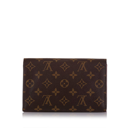 Brown Louis Vuitton Monogram Flore Wallet On Chain