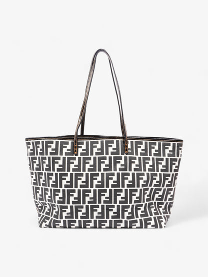 Fendi Roll Canvas Black Tote Bag Canvas
