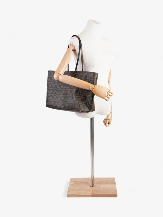 Fendi Tote Canvas Black Tote Bag Canvas