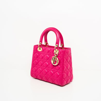 Dior Lady Dior Lou Leather Handbag