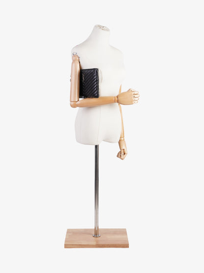 Saint Laurent Cassandre Pouch Black Matelasse Leather