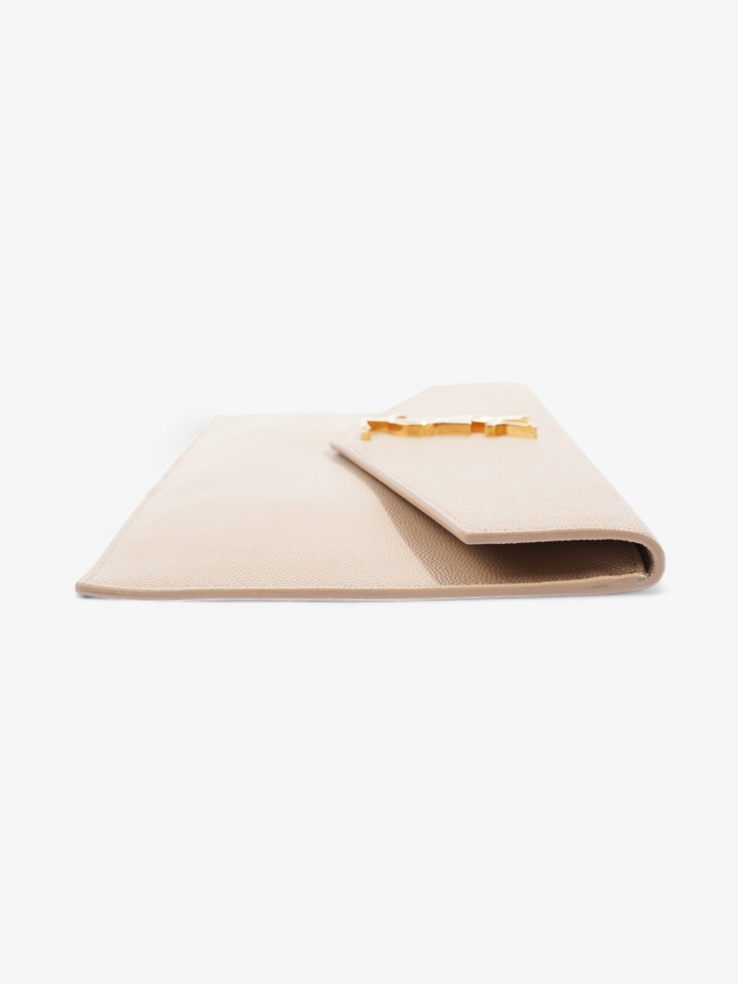 Saint Laurent Uptown Pouch Dark Beige Calfskin Leather
