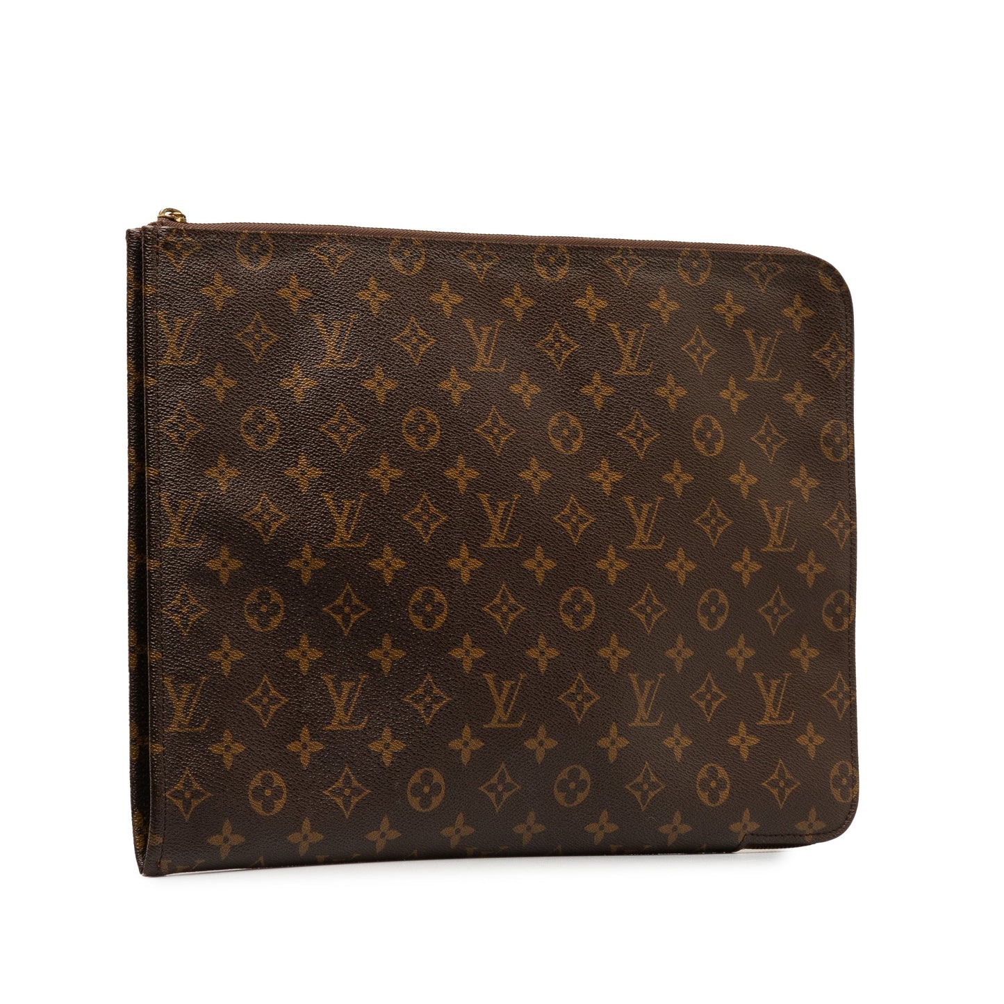 Brown Louis Vuitton Monogram Poche Documents Portfolio Business Bag