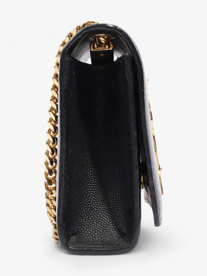 Saint Laurent Kate Leather Black Shoulder Bag Style 19