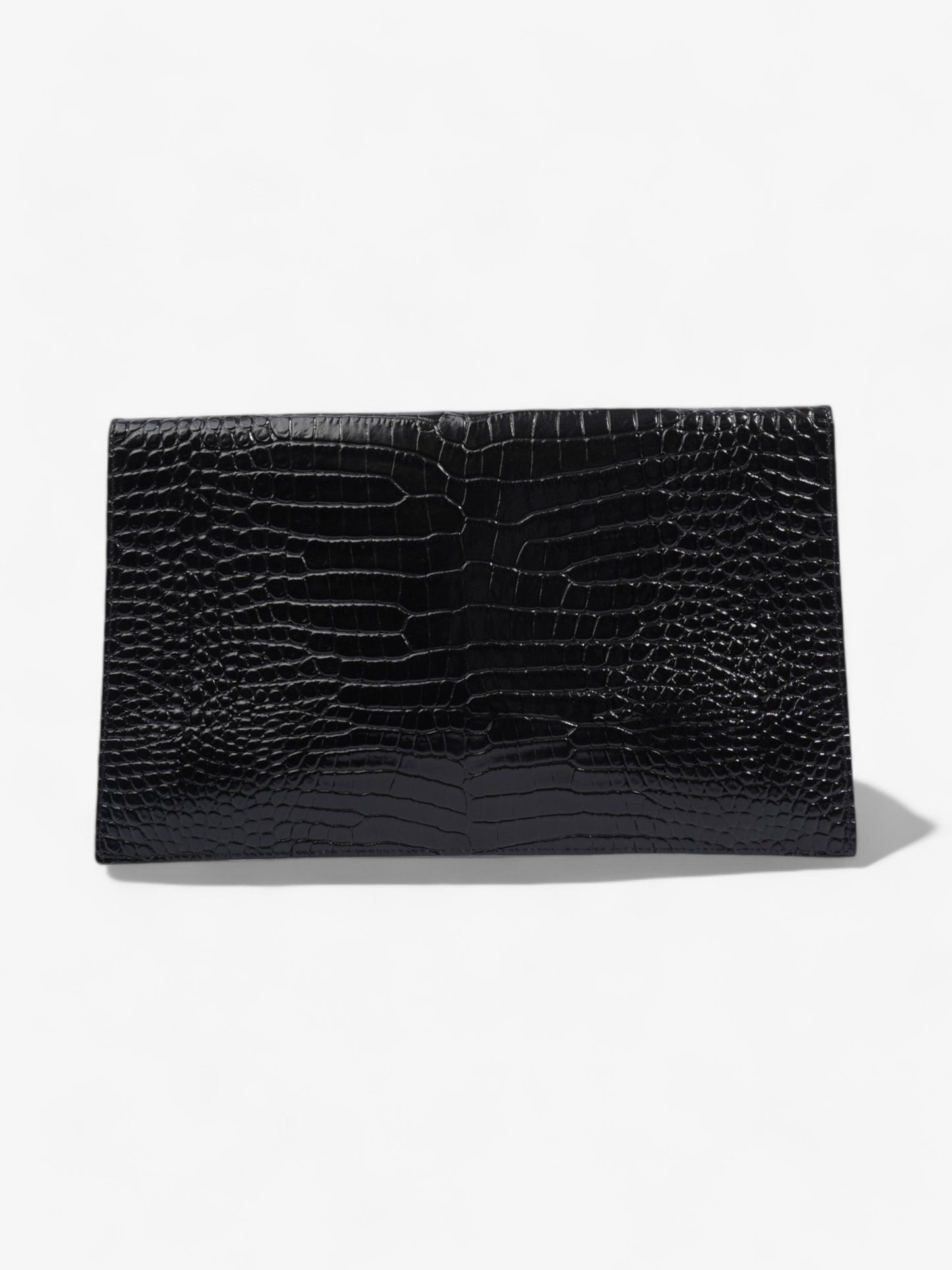 Saint Laurent Uptown Leather Black Clutch