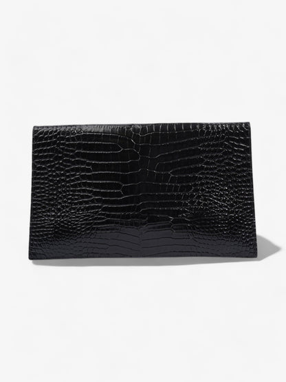 Saint Laurent Uptown Leather Black Clutch