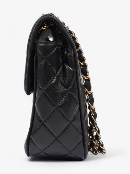 Chanel Scallop Flap Black Leather Medium