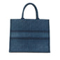 Blue Dior Large Oblique Denim Book Tote