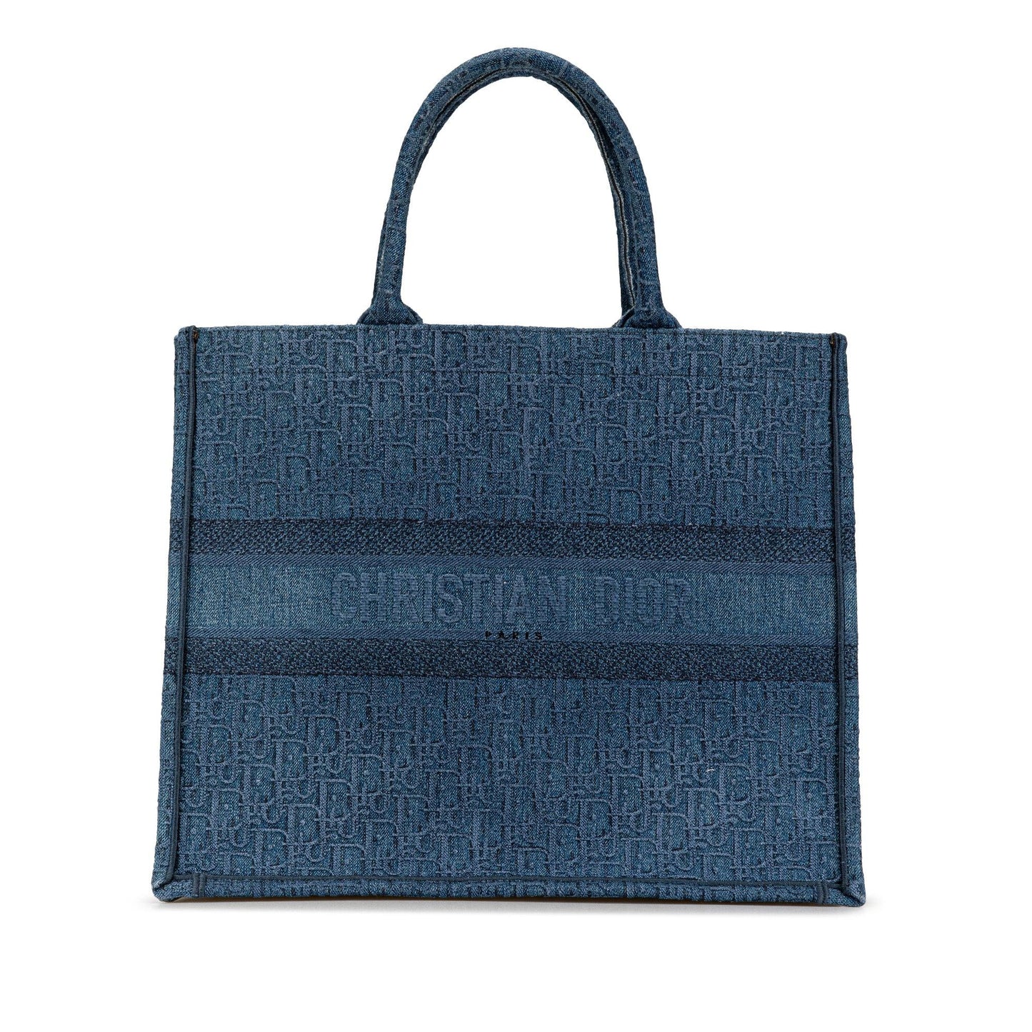 Dior Book Tote Oblique Blue Tote Bag