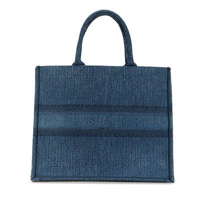 Dior Book Tote Oblique Blue Tote Bag