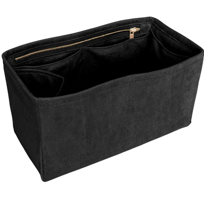 Organizer for [By The Way Selleria Medium, Fendi] Bag Insert (Velvet, Long Zip and Open Compartment)