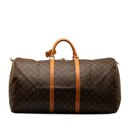 Brown Louis Vuitton Monogram Keepall 60 Travel Bag