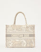 Dior Book Tote Leather Canvas Tote Bag