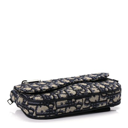 Christian Dior Oblique Arm Pouch Blue