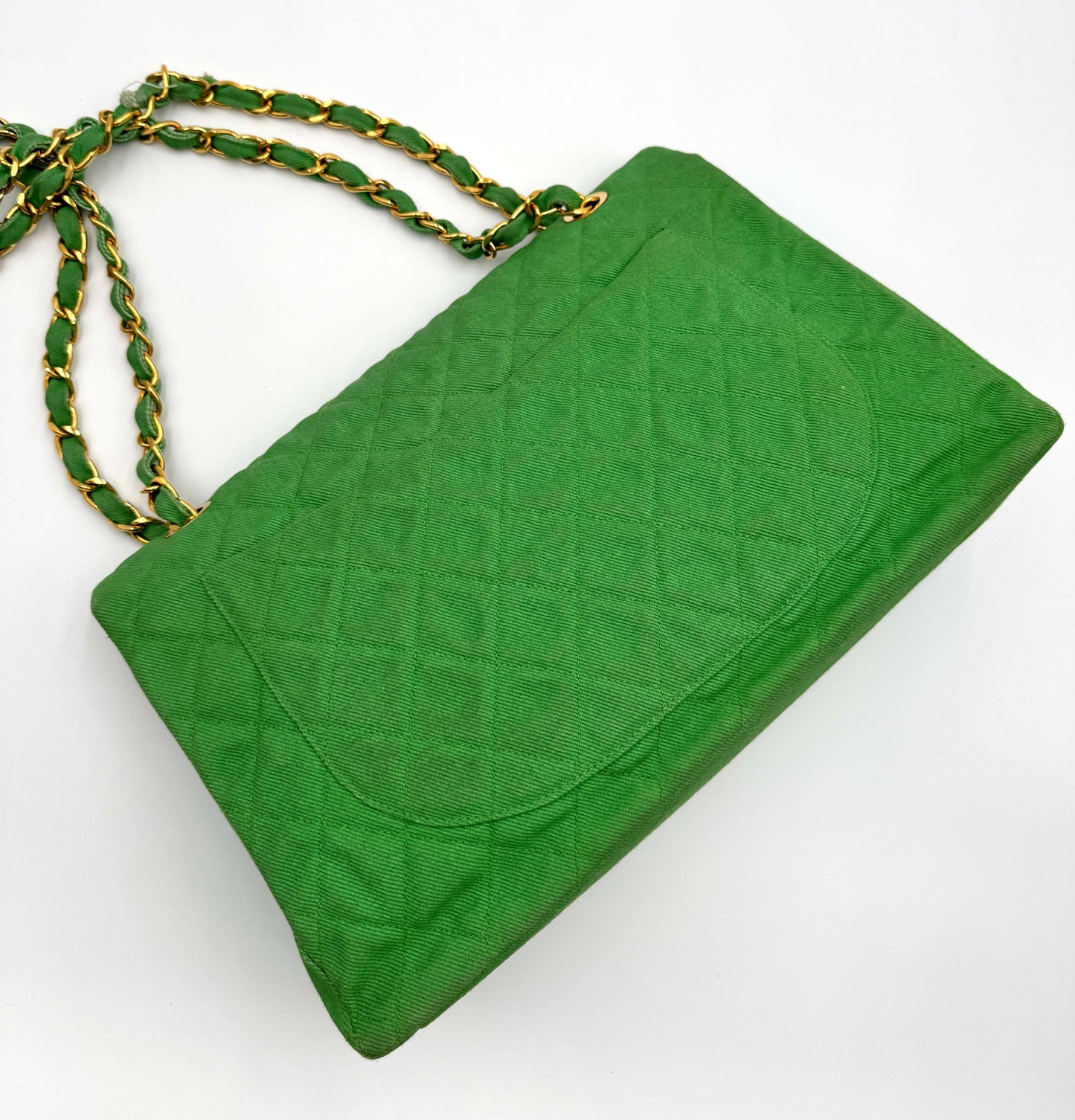 Chanel Luxury Leather Green Shoulder Bag