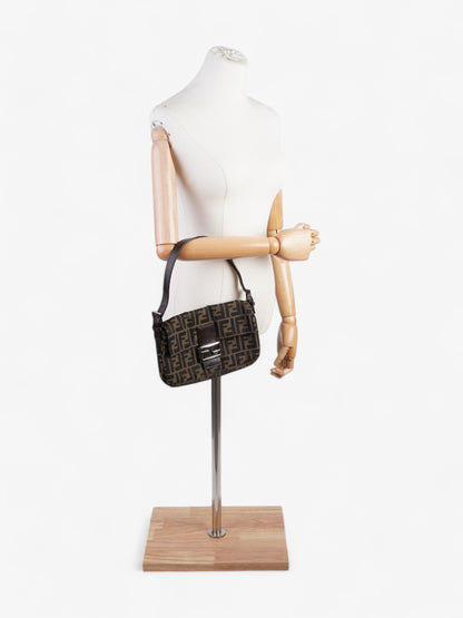 Fendi Baguette Zucca Brown Shoulder Bag Zucca