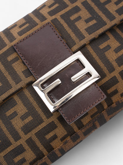 Fendi Baguette Zucca Brown Shoulder Bag Zucca