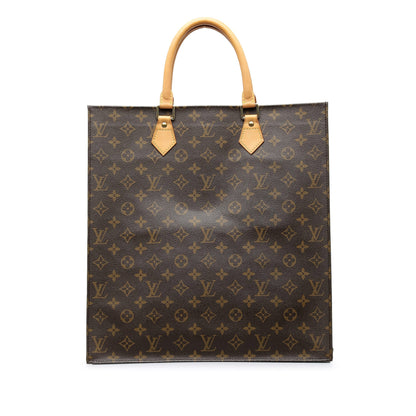 Brown Louis Vuitton Monogram Sac Plat Tote Bag