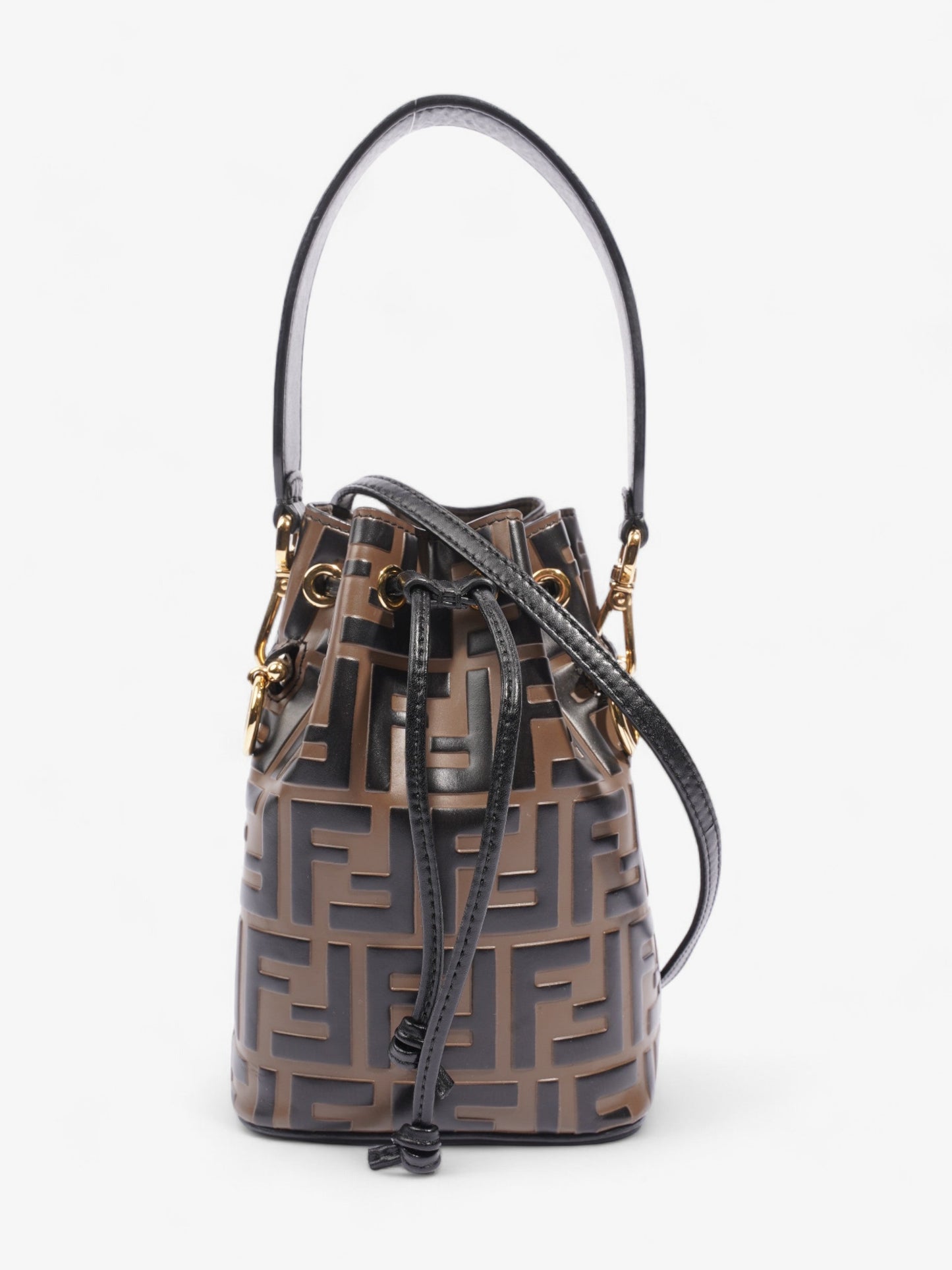Fendi Mon Tresor Calfskin Black Handbag
