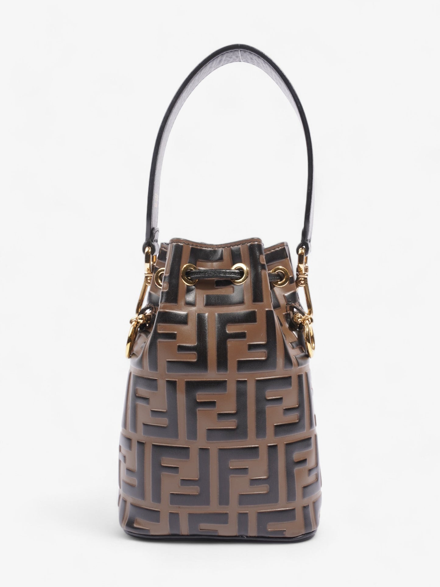 Fendi Mon Tresor Calfskin Black Handbag