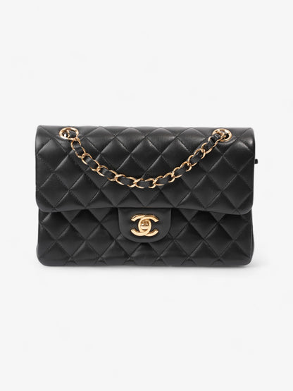 Chanel Classic Double Flap Black Lambskin Leather Small