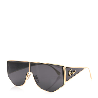 Fendi Metal Disco Geometric Sunglasses FE 40051/U Gold