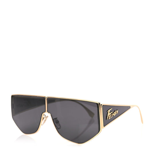 Fendi Metal Disco Geometric Sunglasses FE 40051/U Gold