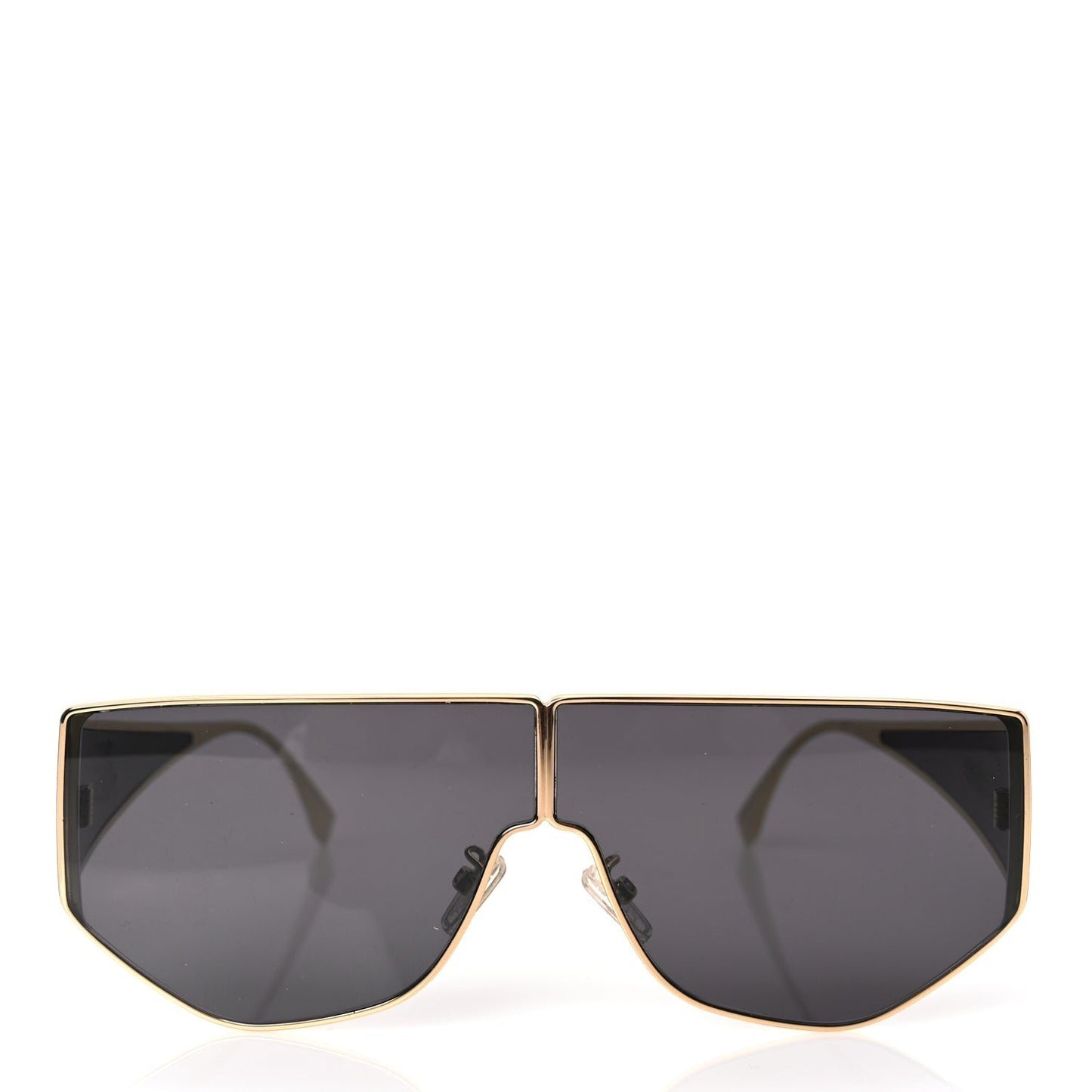 Fendi Metal Disco Geometric Sunglasses FE 40051/U Gold