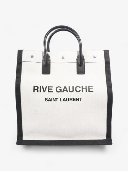 Saint Laurent Canvas Black Tote Bag Canvas